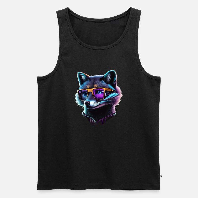Fuchs - Männer Premium Bio Tank Top - Schwarz