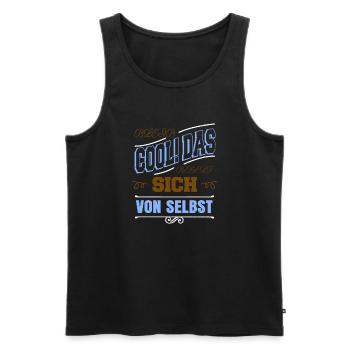 geburtstagsgeschenk spaß lustig statement - Männer Premium Bio Tank Top - Schwarz - Vorne - Michal (187cm)