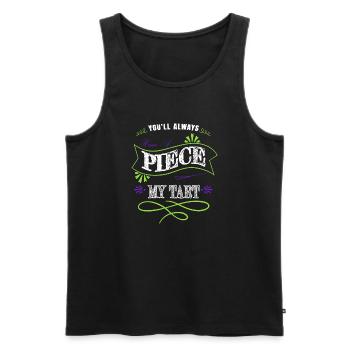 funny funny gym present funny sayings dinosaur - Männer Premium Bio Tank Top - Schwarz - Vorne - Michal (187cm)
