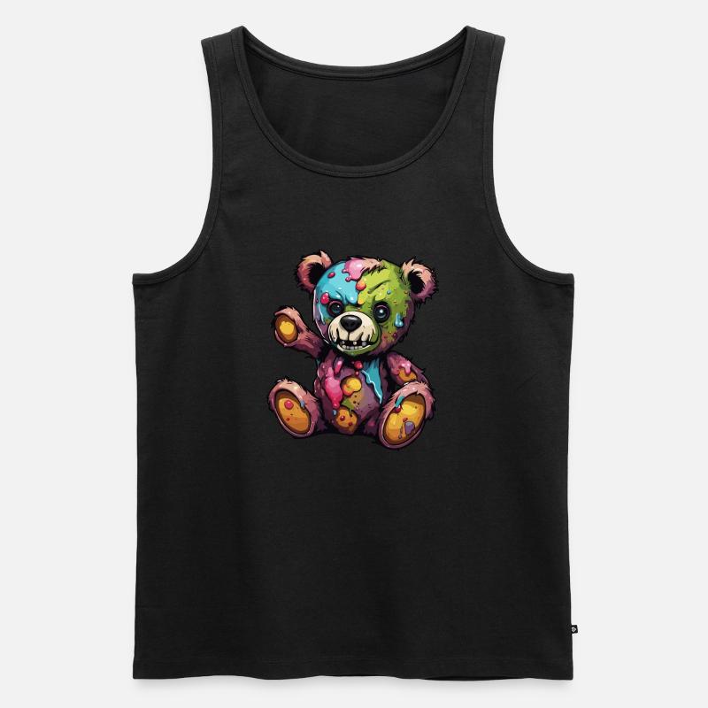Teddybär / Kuscheltier / Stofftier / Geschenkidee - Männer Premium Bio Tank Top - Schwarz