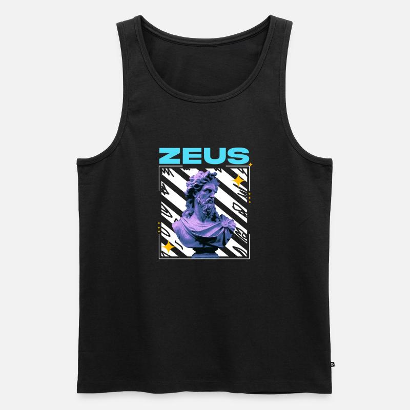 ZEUS - Männer Premium Bio Tank Top - Schwarz