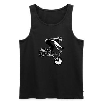 BMX (BMX) - Männer Premium Bio Tank Top - Schwarz - Vorne - AI Model Male 178 light (178cm)