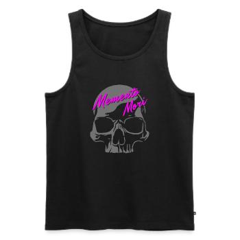 Skull - Memento Mori - Men's Premium Organic Tank Top - black - Front - AI Model Male 178 light (178cm)