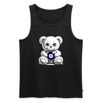Nazar - Männer Premium Bio Tank Top - Schwarz - Vorne - AI Model Male 178 light (178cm)