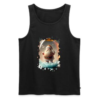 Gelee-Weihnachtsmann - Männer Premium Bio Tank Top - Schwarz - Vorne - AI Model Male 178 light (178cm)