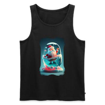 Weihnachtsmann-Gelee - Männer Premium Bio Tank Top - Schwarz - Vorne - AI Model Male 178 light (178cm)
