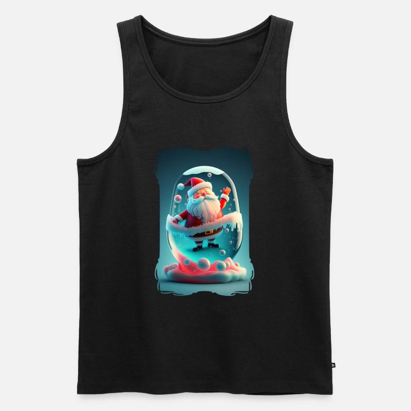 Weihnachtsmann-Gelee - Männer Premium Bio Tank Top - Schwarz