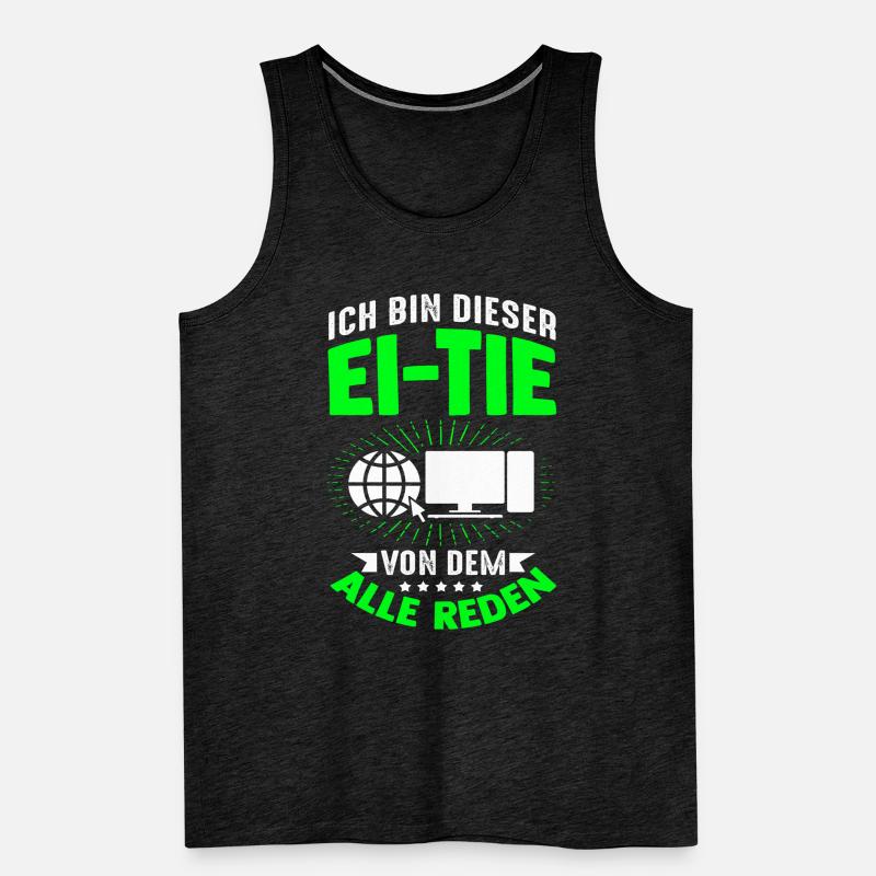 IT Computer PC Profession Abreit Computer Fan Saying IT Men's Premium Organic Tank Top