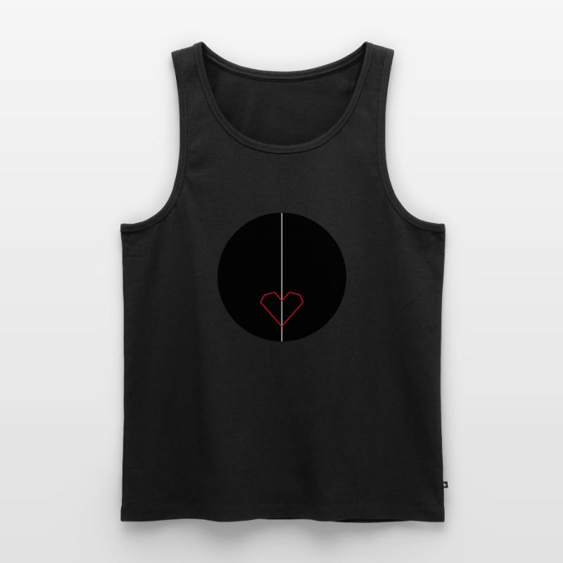 Black_heart, oder doch ein rotes ? Männer Premium Bio Tank Top