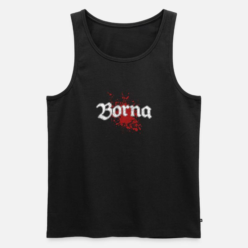 Borna - Männer Premium Bio Tank Top - Schwarz