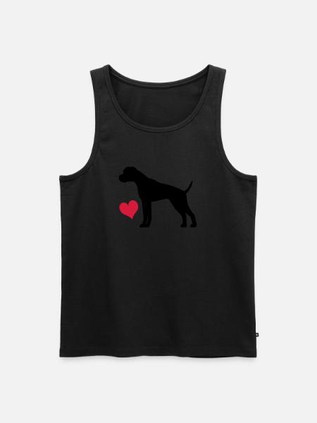 boxer - Men's Premium Organic Tank Top - black