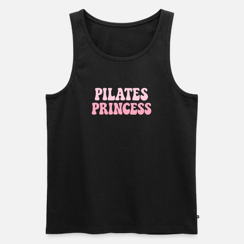 Pilates Princess - Männer Premium Bio Tank Top - Schwarz