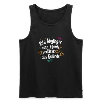 Kita-Abgänger Legende: Abschluss Einschulung Erstk - Männer Premium Bio Tank Top - Schwarz - Vorne - Michal (187cm)