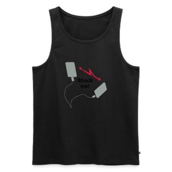 Defibrillator - Shock me! - Männer Premium Bio Tank Top - Schwarz - Vorne - AI Model Male 178 light (178cm)