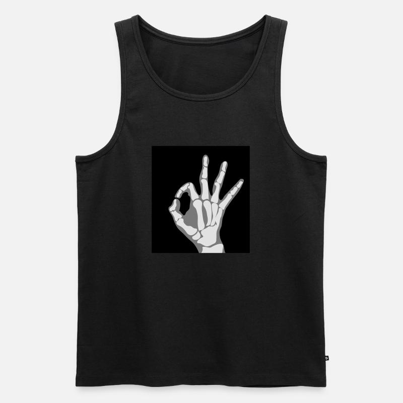 Okay X-Ray (Vector) - Männer Premium Bio Tank Top - Schwarz