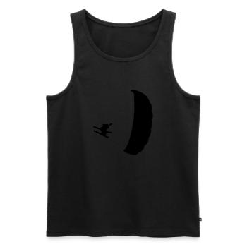 Speedflying / Speedriding /Speedgliding - Men's Premium Organic Tank Top - black - Front - AI Model Male 178 light (178cm)