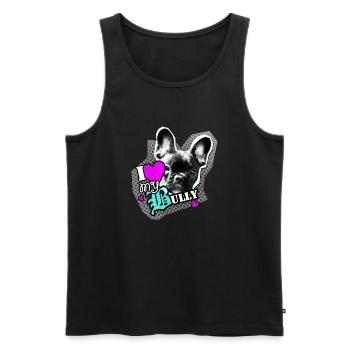 Bully - French Bulldog - Love - Men's Premium Organic Tank Top - black - Front - AI Model Male 178 light (178cm)