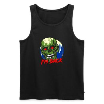 I'm Back! - Männer Premium Bio Tank Top - Schwarz - Vorne - Michal (187cm)