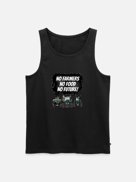 food green F - Men's Premium Organic Tank Top - black