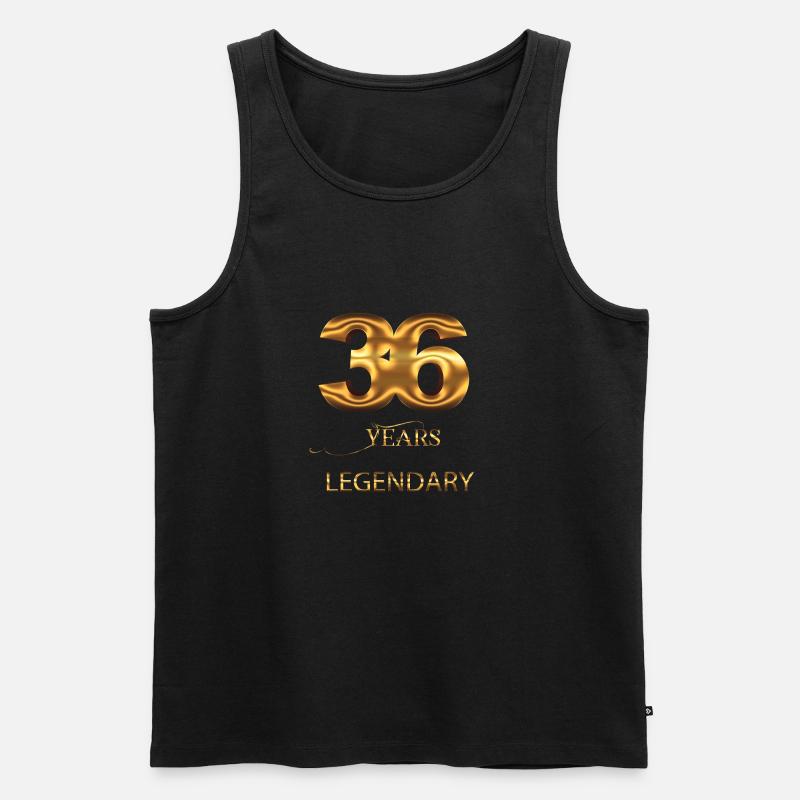 36. Geburtstag - Männer Premium Bio Tank Top - Schwarz