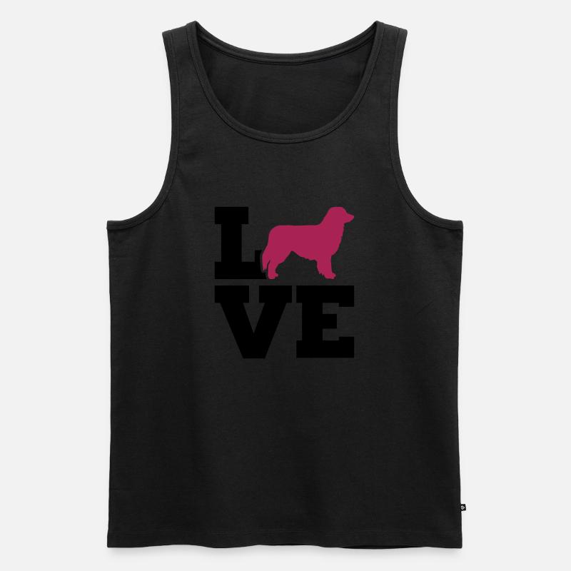 Australian Shepherd - Männer Premium Bio Tank Top - Schwarz