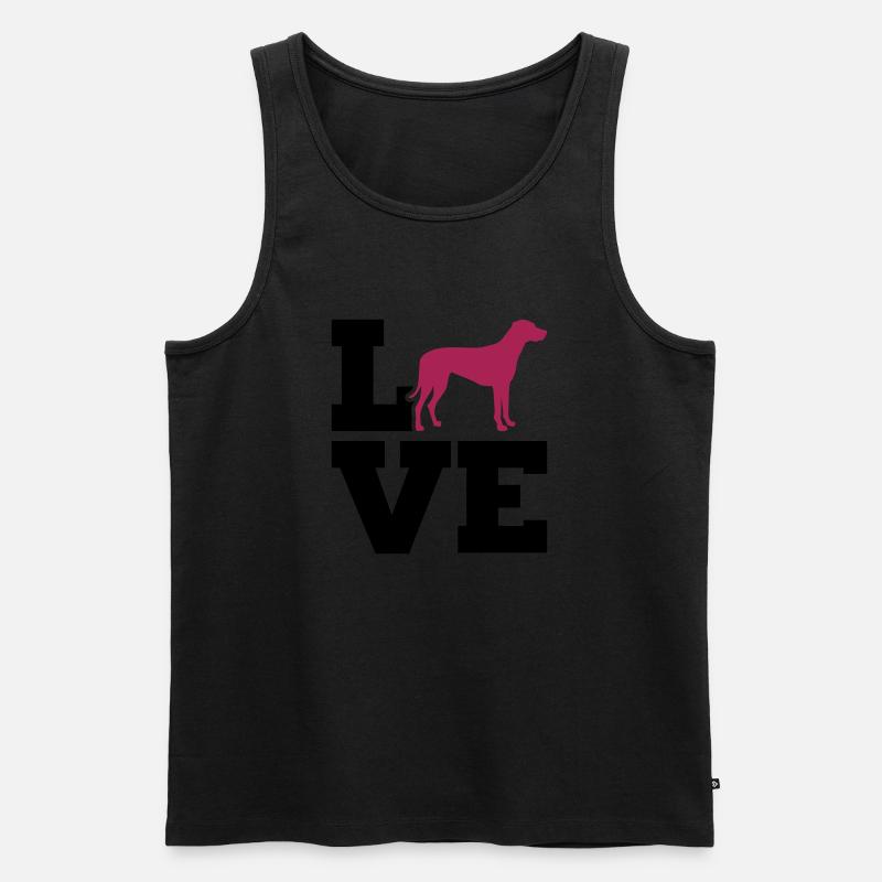Rhodesian Ridgeback - Männer Premium Bio Tank Top - Schwarz