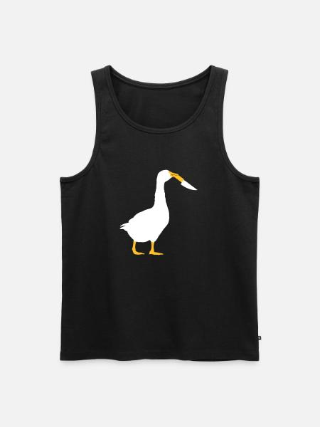Dangerous armed goose - Men's Premium Organic Tank Top - black