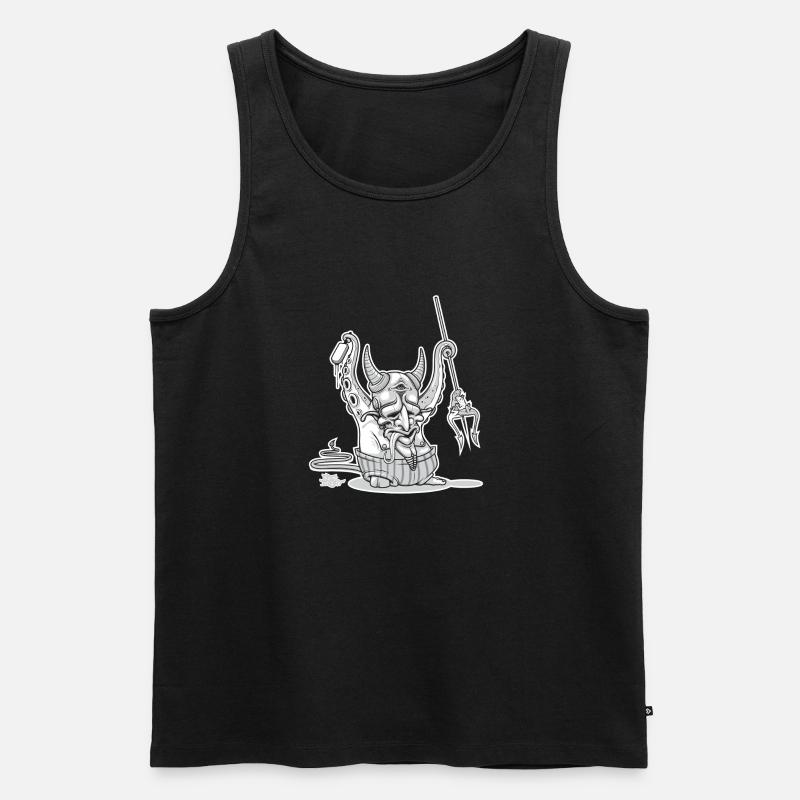 cool devil - Männer Premium Bio Tank Top - Schwarz