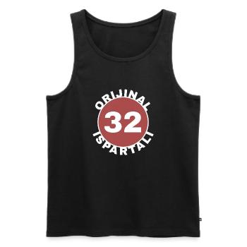 Isparta - Männer Premium Bio Tank Top - Schwarz - Vorne - AI Model Male 178 light (178cm)