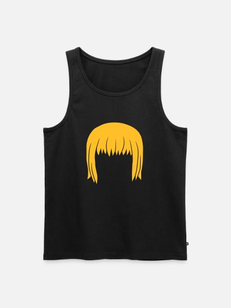 Head Blonde Bob Hairstyle Bob - Men's Premium Organic Tank Top - black