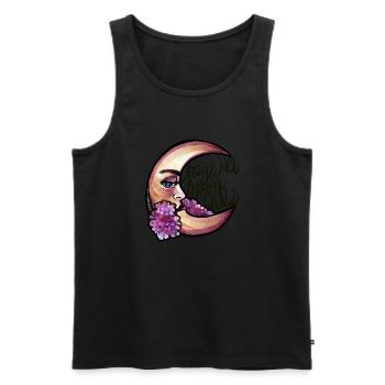 Bleib Wild MoonChild - Männer Premium Bio Tank Top - Schwarz - Vorne - AI Model Male 178 light (178cm)