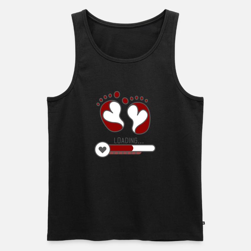 Baby loading - Männer Premium Bio Tank Top - Schwarz