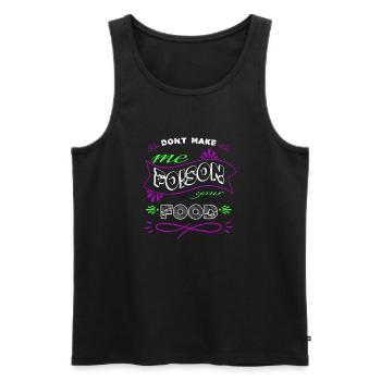 prep cook cooking chef grill cool sayings joke - Männer Premium Bio Tank Top - Schwarz - Vorne - AI Model Male 178 light (178cm)