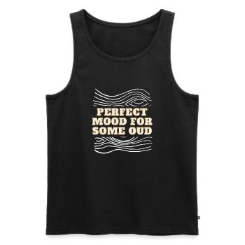 Perfect Mood for some Oud - Männer Premium Bio Tank Top - Schwarz - Vorne - AI Model Male 178 light (178cm)