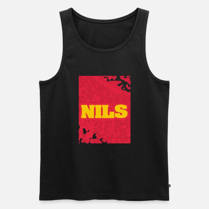 Nils - Männer Premium Bio Tank Top - Schwarz