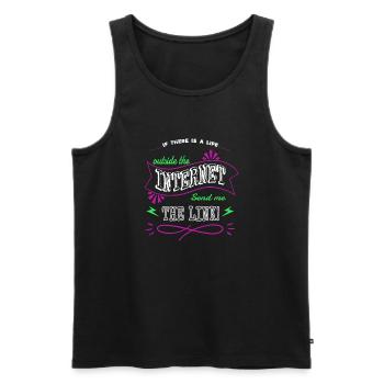 computer science humor funny quote present - Men's Premium Organic Tank Top - black - Front - AI Model Male 178 light (178cm)