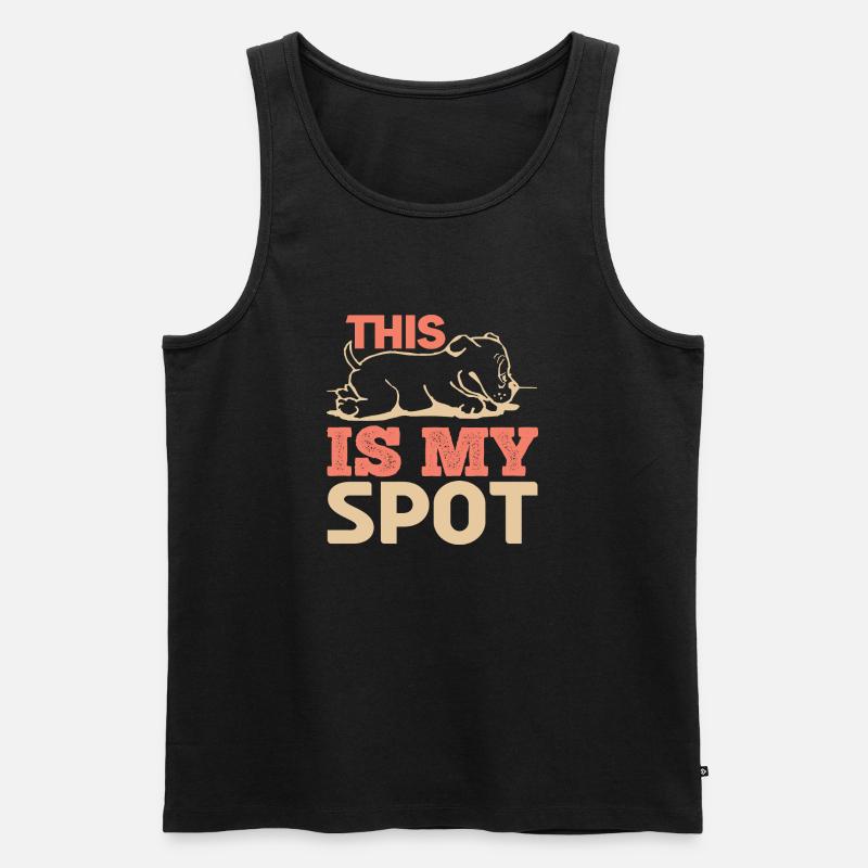 DAS IST MEIN FLECKENHUND - Männer Premium Bio Tank Top - Schwarz