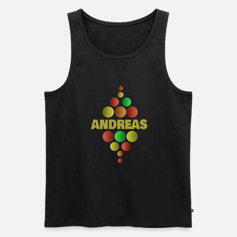 Einschulung Schule Erstklässler Andreas - Männer Premium Bio Tank Top - Schwarz