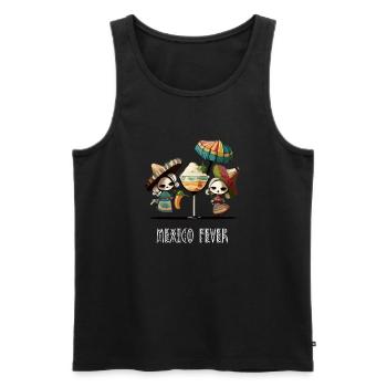Mexico Fever - Débardeur bio Premium Homme - noir - Devant - Michal (187cm)