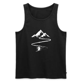Ski Ski Motif de ski pour les skieurs - Débardeur bio Premium Homme - noir - Devant - Michal (187cm)