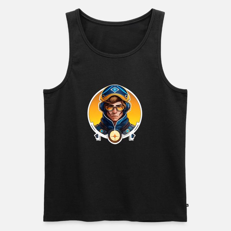 Der Andere - Männer Premium Bio Tank Top - Schwarz