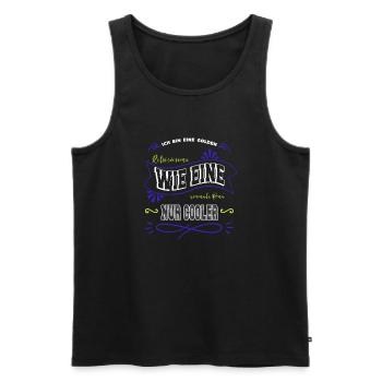 hundefreund bullterrier geburtstagsgeschenkidee - Männer Premium Bio Tank Top - Schwarz - Vorne - Michal (187cm)