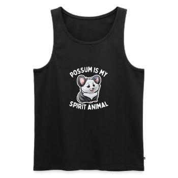 Possum is My Spirit Animal - Men's Premium Organic Tank Top - black - Front - Michal (187cm)