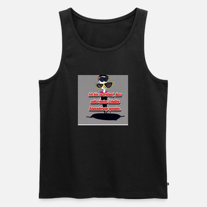 ich bin Perfekt - Männer Premium Bio Tank Top - Schwarz