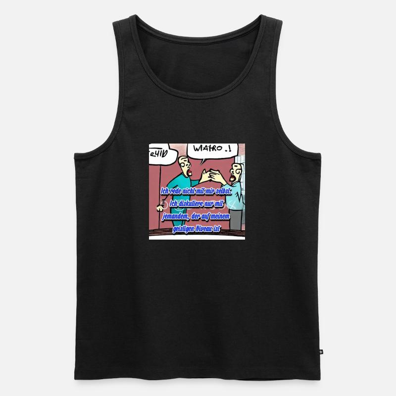 Ich liebe mich - Männer Premium Bio Tank Top - Schwarz