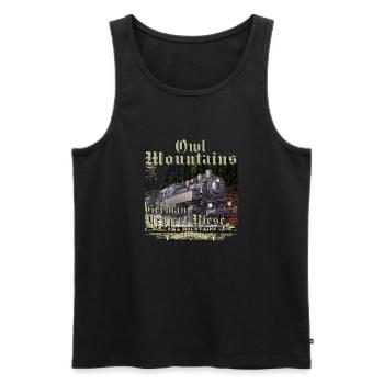 Eulenberg-Projekt Riese - Männer Premium Bio Tank Top - Schwarz - Vorne - AI Model Male 178 light (178cm)