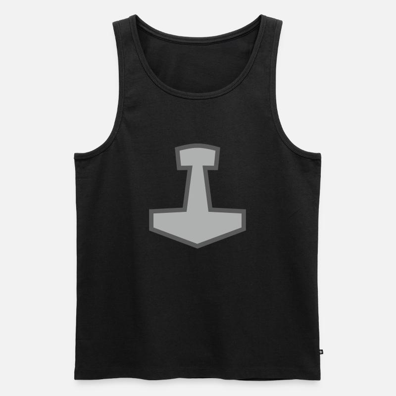 Mjölnir - Männer Premium Bio Tank Top - Schwarz