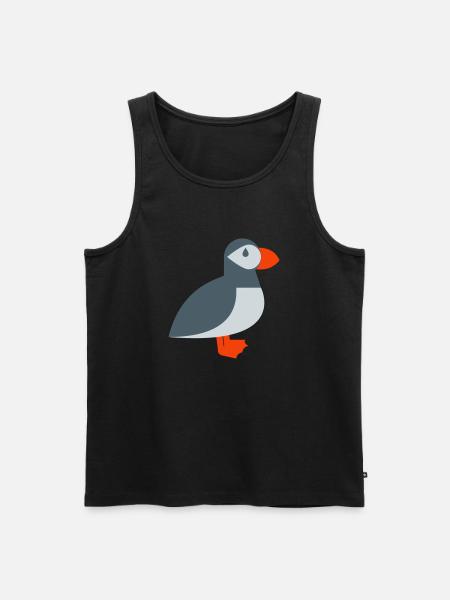 Puffin bird - Men's Premium Organic Tank Top - black