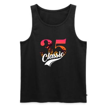 Vintage 1935-35th anniversary - Men's Premium Organic Tank Top - black - Front - AI Model Male 178 light (178cm)