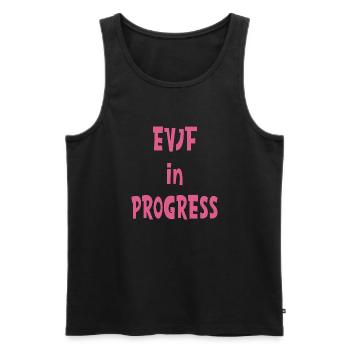 EVJF in progress - Débardeur bio Premium Homme - noir - Devant - AI Model Male 178 light (178cm)